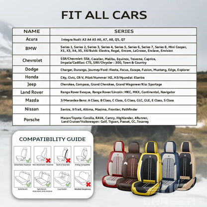 2026 US Nox Full Set Universal Breathable Waterproof Vehicle Leather Cover for Cars, SUV